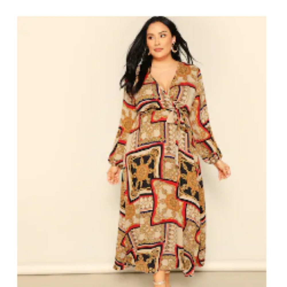🎉 SALE🎉 Scarf Print Dress - Size 0XL
